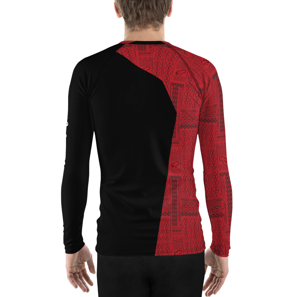 AfriBix Tribal Print Men's Rash Guard