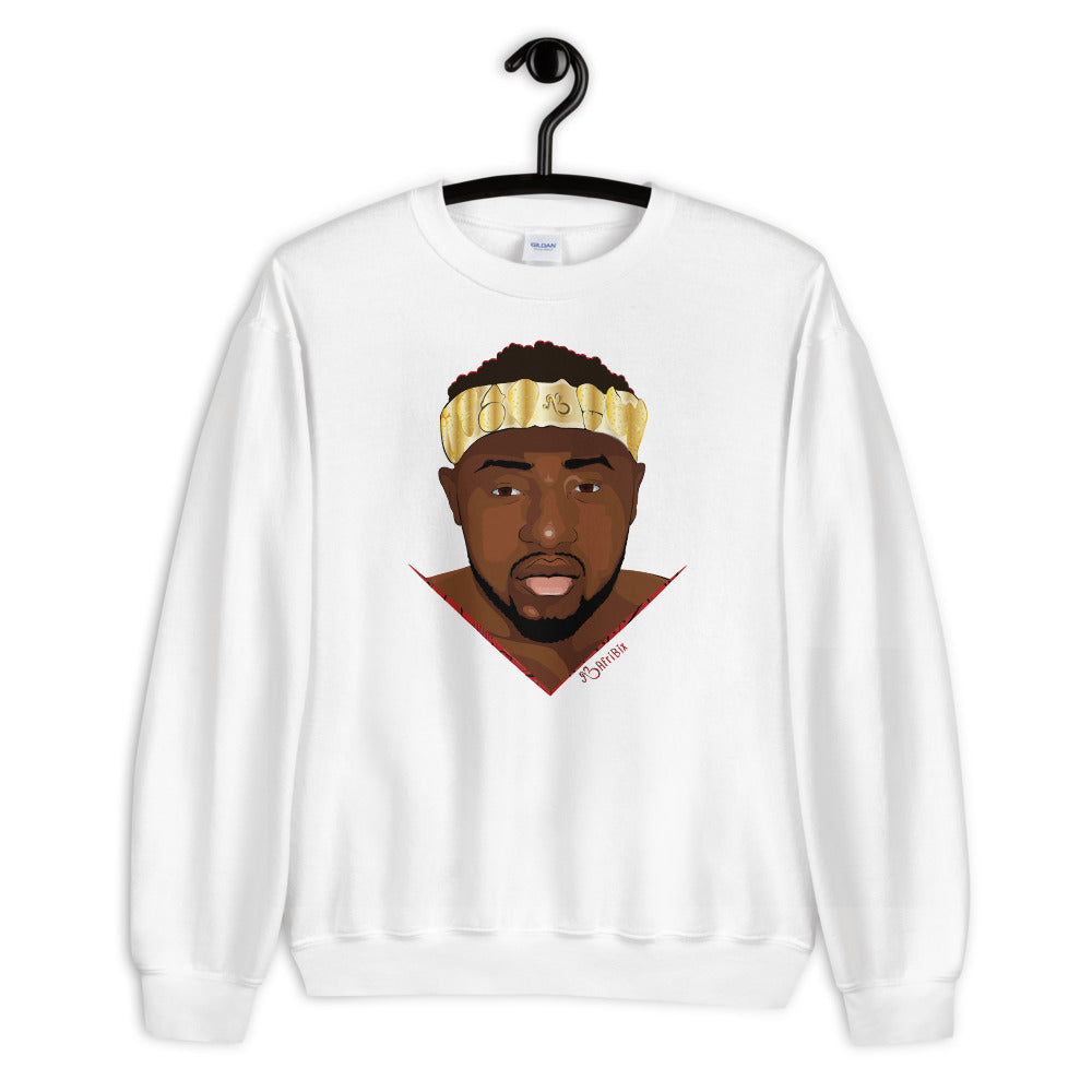 AfriBix Warrior African King Portrait Unisex Sweatshirt