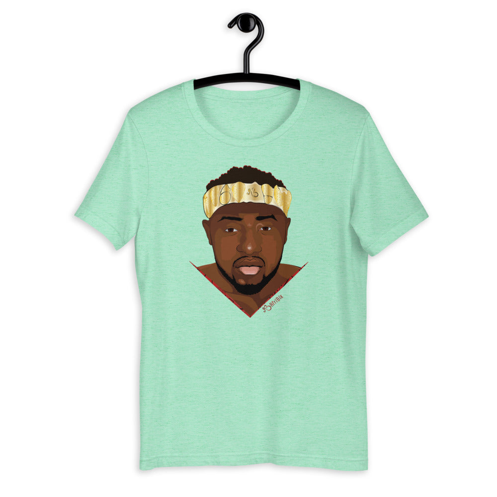 AfriBix Warrior African King Portrait Short-Sleeve Unisex T-Shirt