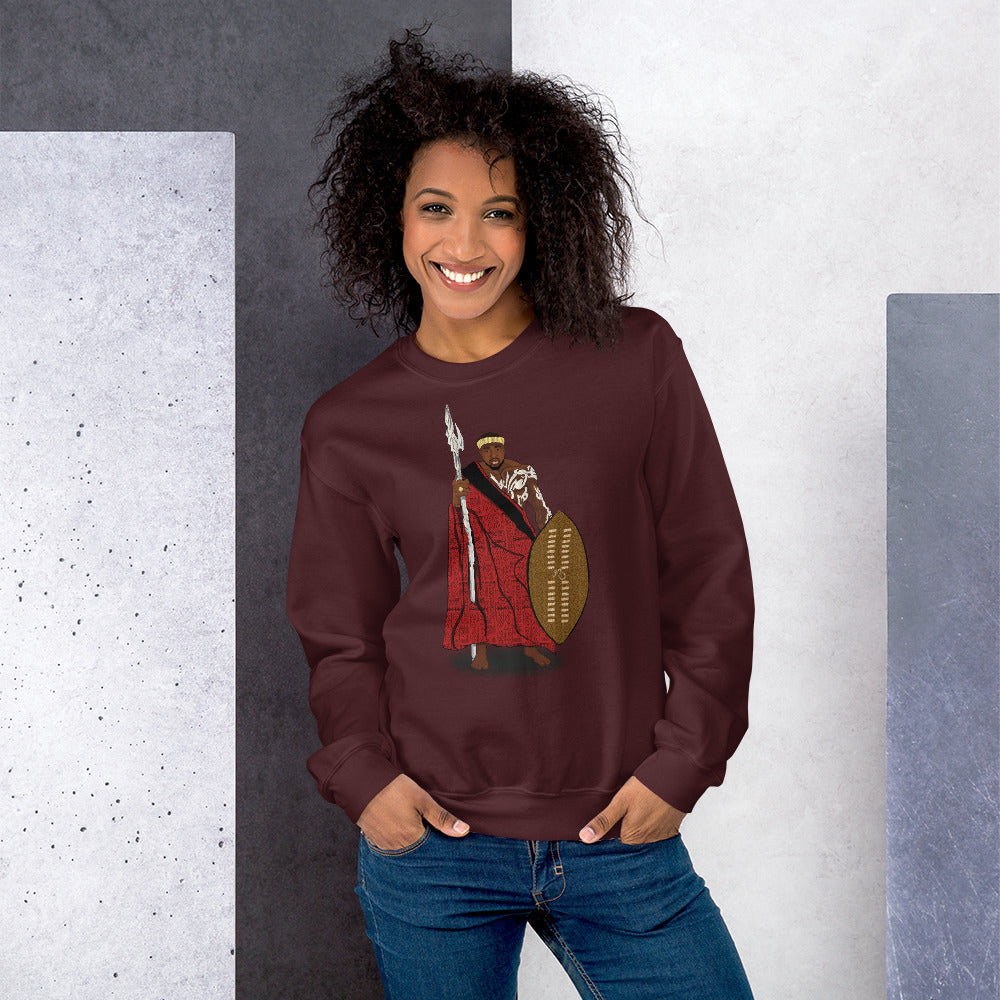 AfriBix Warrior African King Comfortable Unisex Sweatshirt