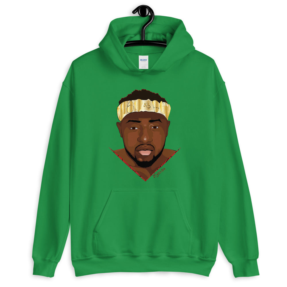 AfriBix Warrior African King Portrait Comfortable Unisex Hoodie