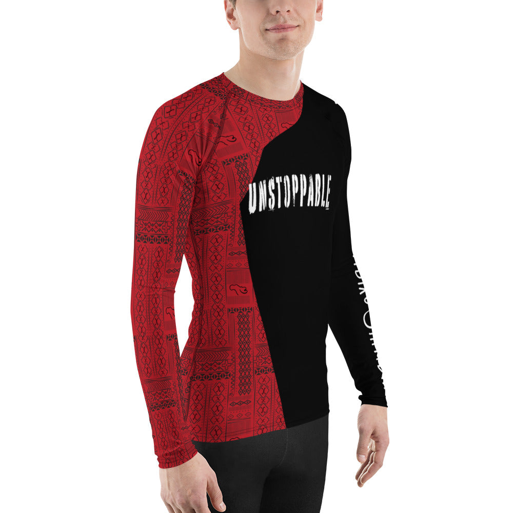 AfriBix Tribal Print Men's Rash Guard