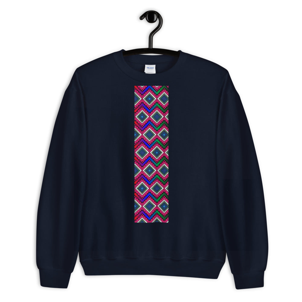 Quad Print Unisex Long sleeve Pullover Sweatshirt