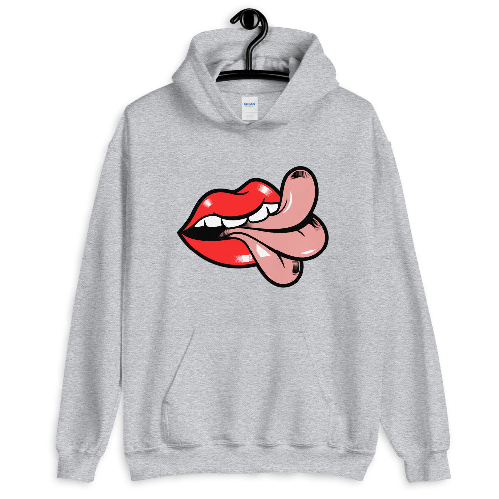 Cheeky Graphic Mouth & Tongue Comfortable Unisex Hoodie