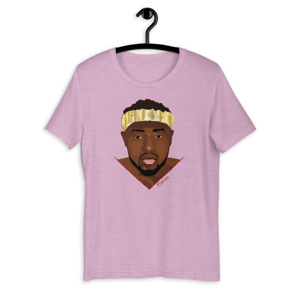 AfriBix Warrior African King Portrait Short-Sleeve Unisex T-Shirt