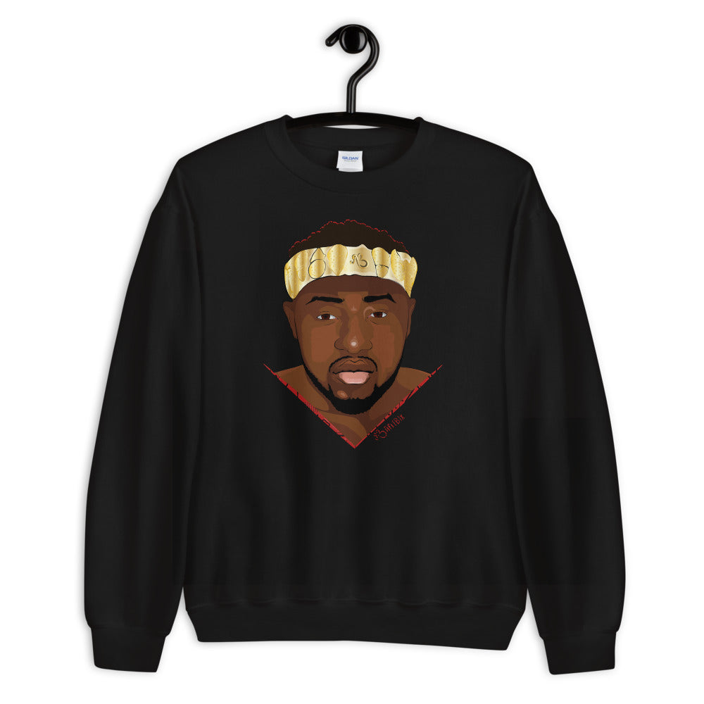 AfriBix Warrior African King Portrait Unisex Sweatshirt