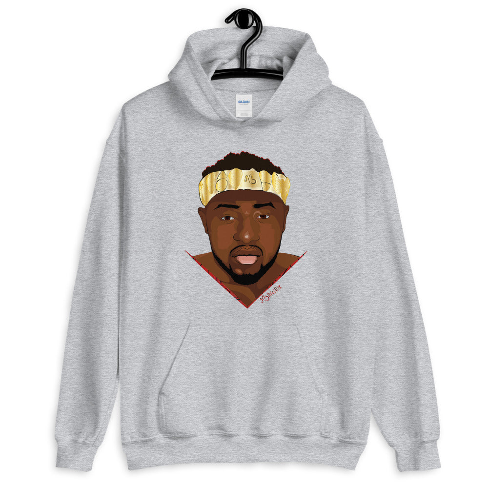 AfriBix Warrior African King Portrait Comfortable Unisex Hoodie