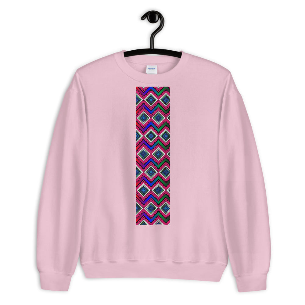 Quad Print Unisex Long sleeve Pullover Sweatshirt