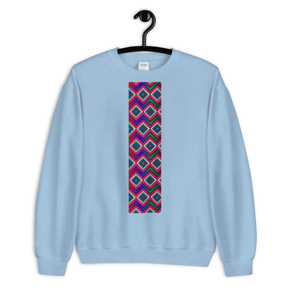 Quad Print Unisex Long sleeve Pullover Sweatshirt