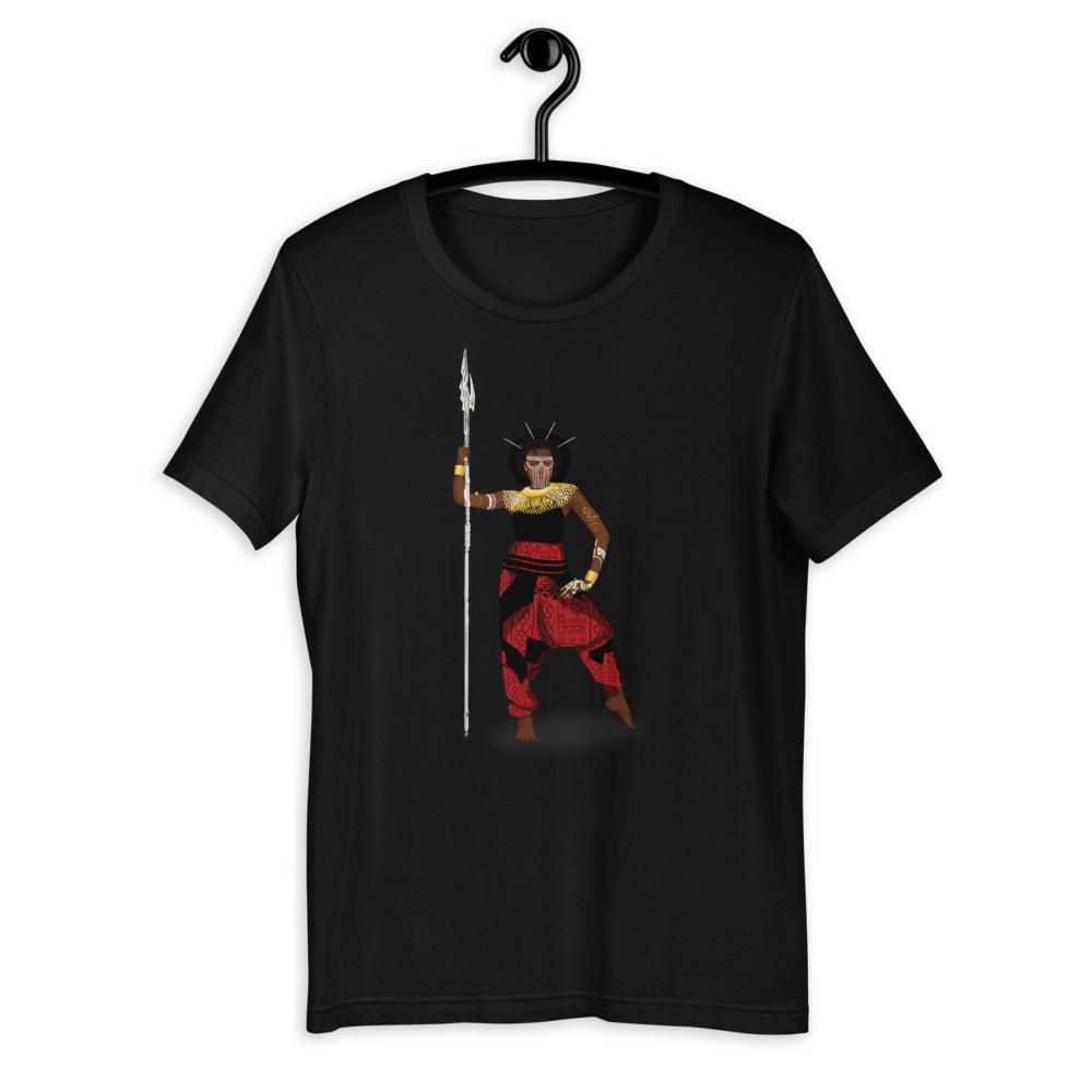 AfriBix Warrior African Queen Short-Sleeve Unisex T-Shirt