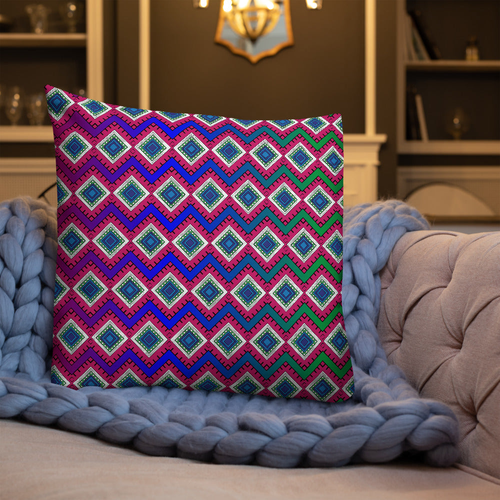 Quadrangle Print Galaxy Premium Pillow