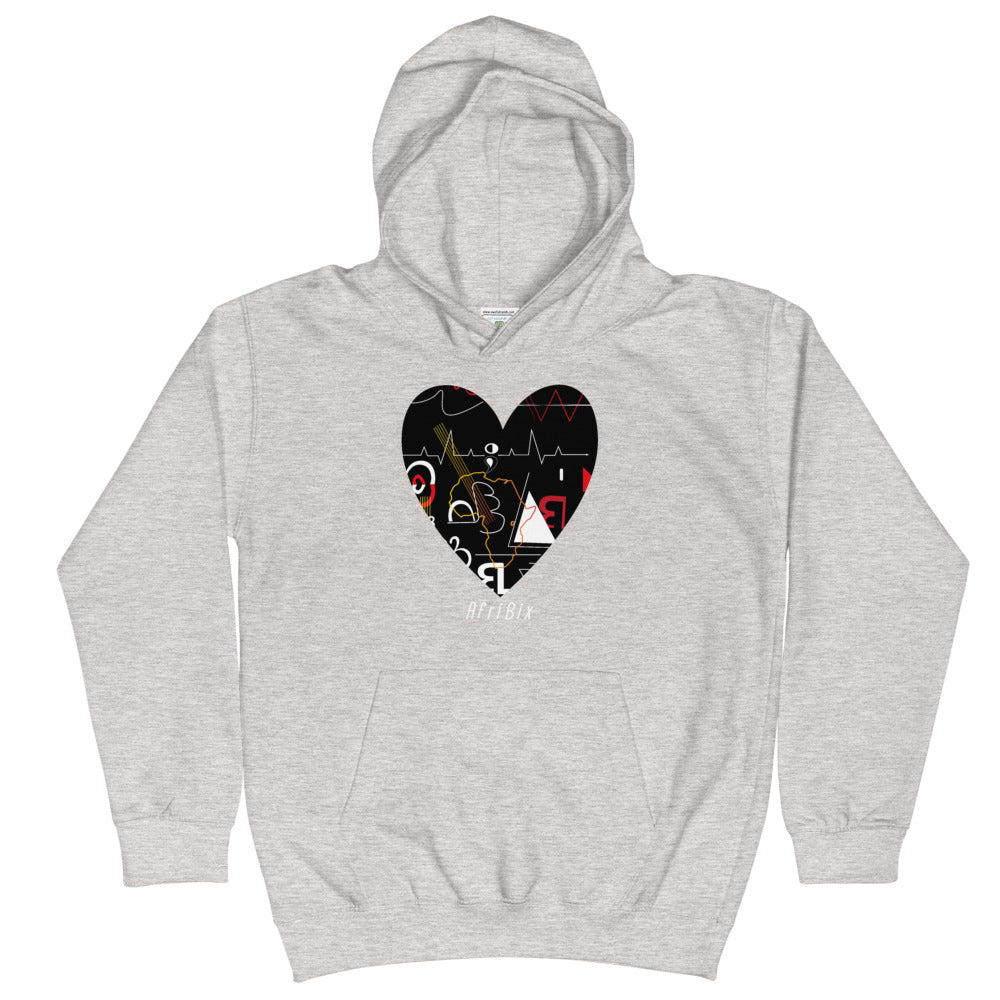AfriBix Linear Print Unisex Kids Sweatshirt Hoodie