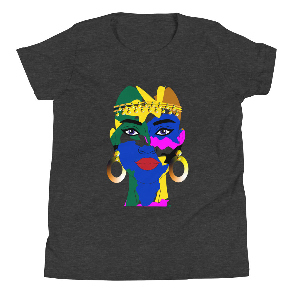 AfriBix Warrior Camo Unisex Youth Short Sleeve Soft T-Shirt