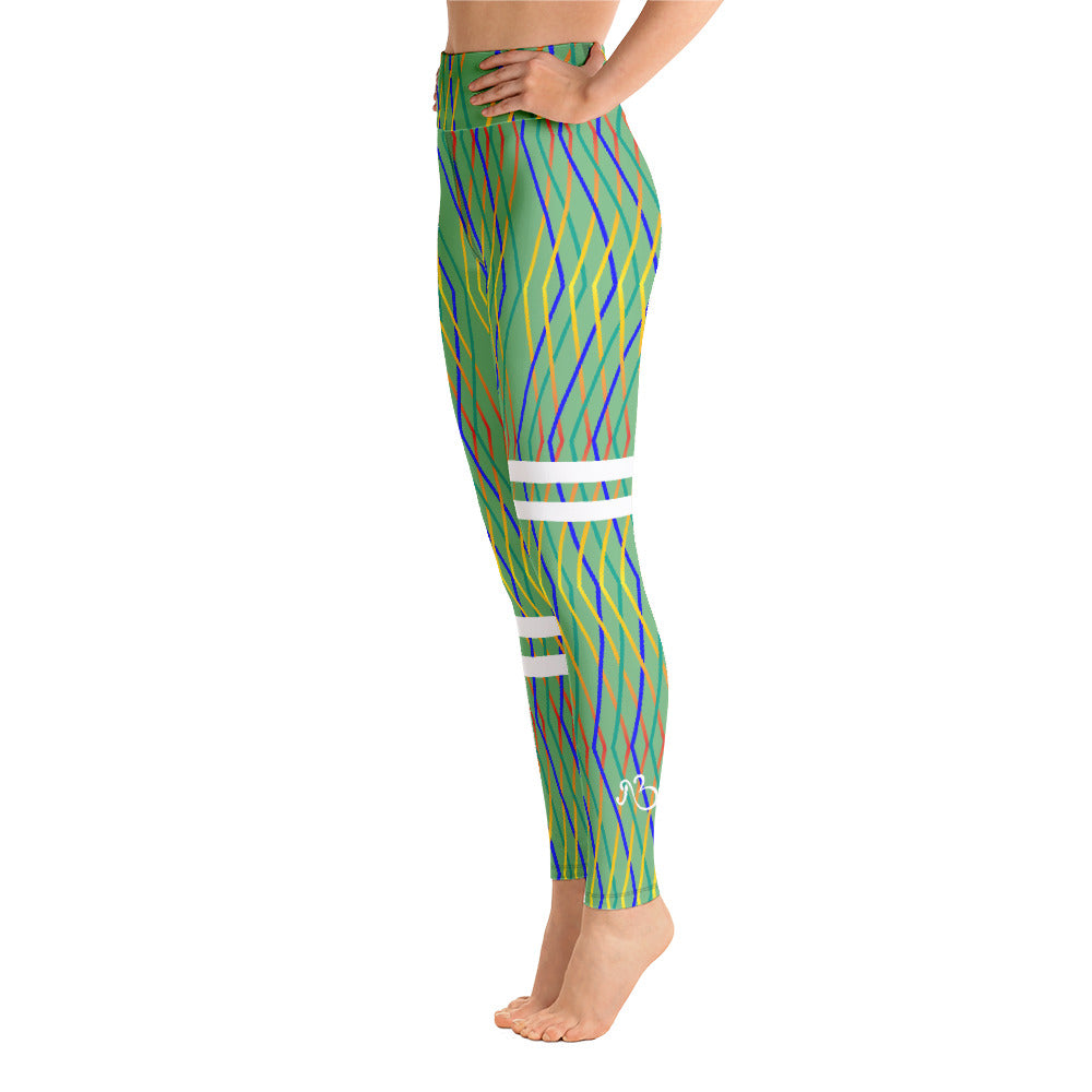 Constellation Print Leggings - Aqua