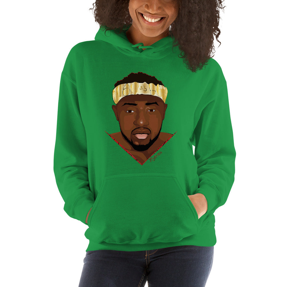 AfriBix Warrior African King Portrait Comfortable Unisex Hoodie