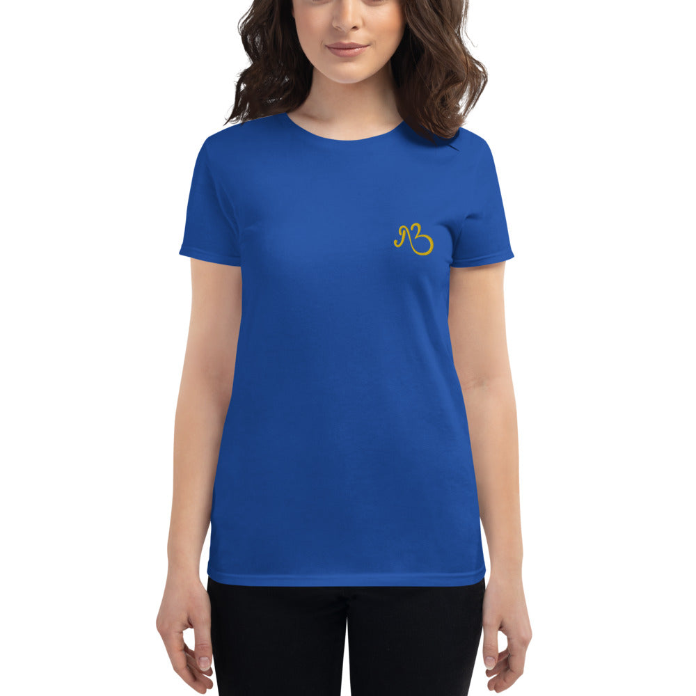 AfriBix Classic Embroidered Women's Short Sleeve T-shirt