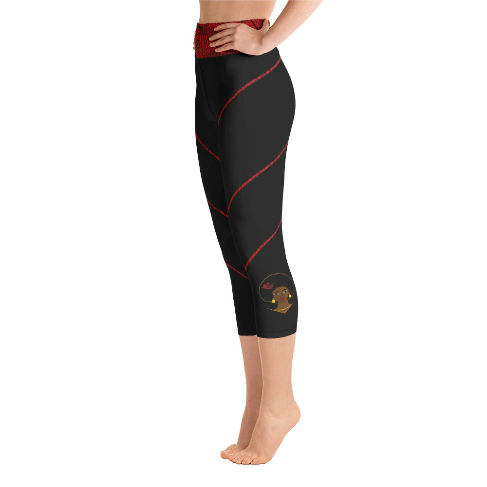 AfriBix Warrior Tribal Print Capri Leggings