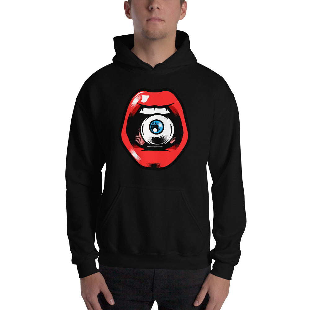 'Speak, I Can See You' Eye in Mouth Comfortable Unisex Hoodie