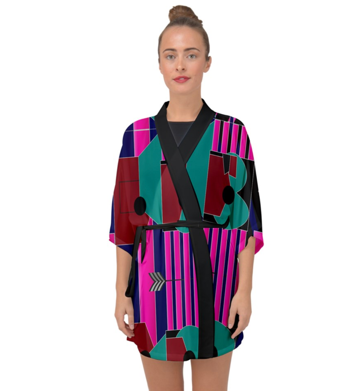 AfriBix Gallery Print Kimono