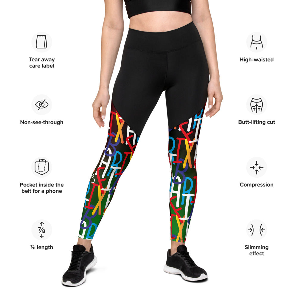 Compression Sports Leggings - AfriBix Collage