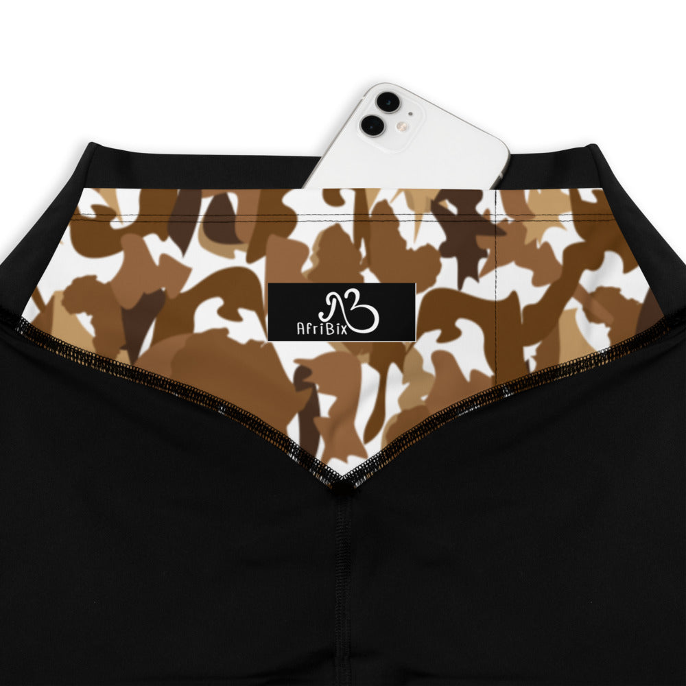Compression Sports Leggings - AfriBix Nude Camo