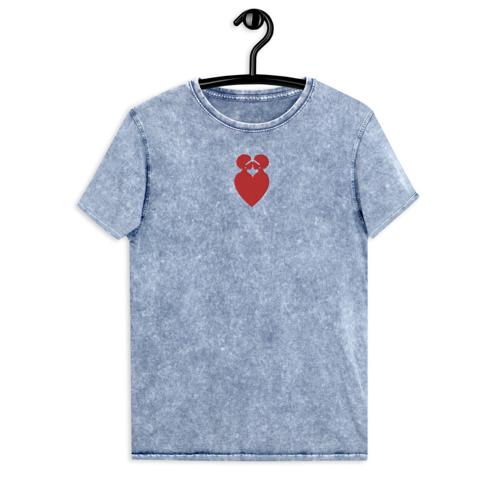 Ubuntu Embroidered Denim T-Shirt