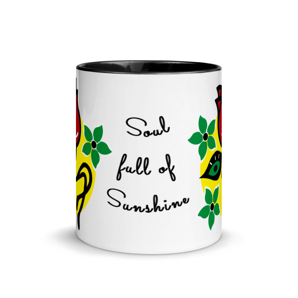 Soul full of Sunshine Two toned Mug with Color Inside