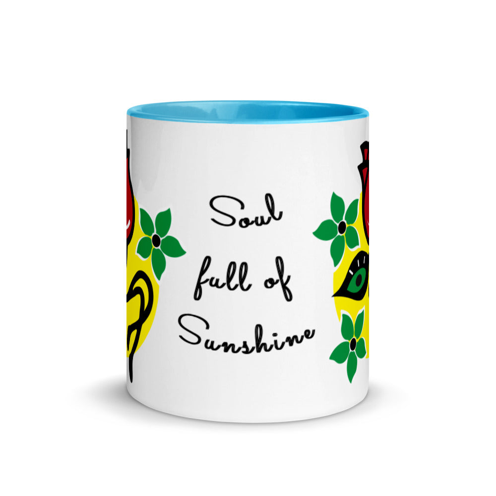 Soul full of Sunshine Two toned Mug with Color Inside