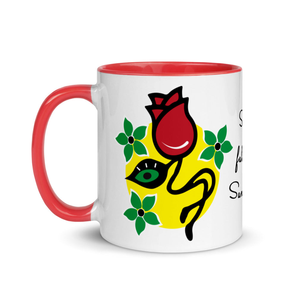 Soul full of Sunshine Two toned Mug with Color Inside