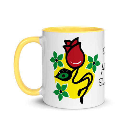 Soul full of Sunshine Two toned Mug with Color Inside