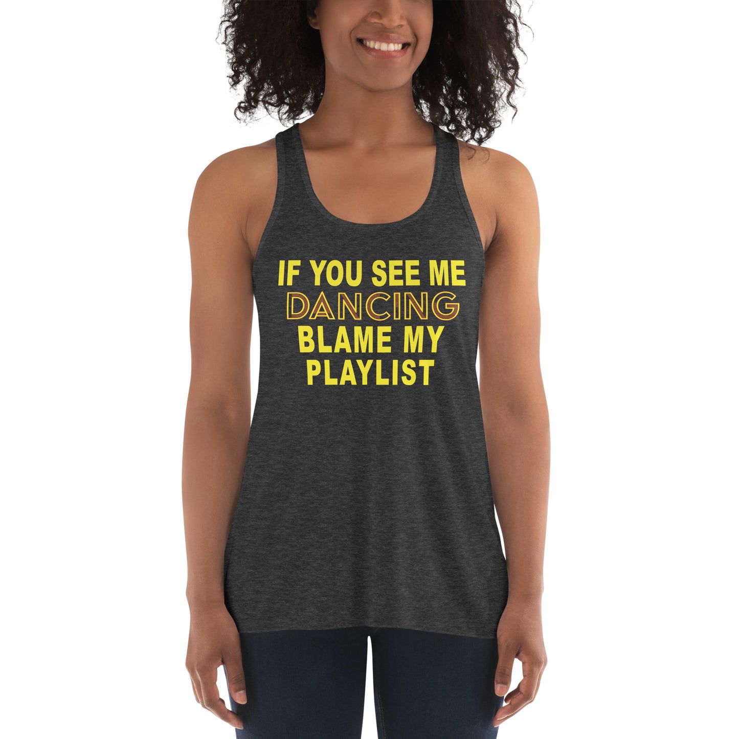 Gym Quote Women's Flowy Racerback Tank
