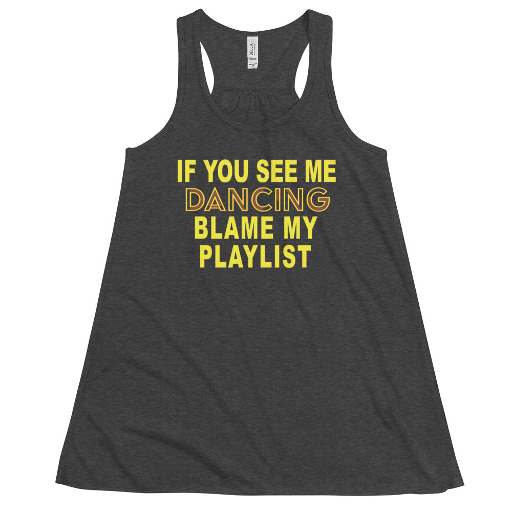 Gym Quote Women's Flowy Racerback Tank