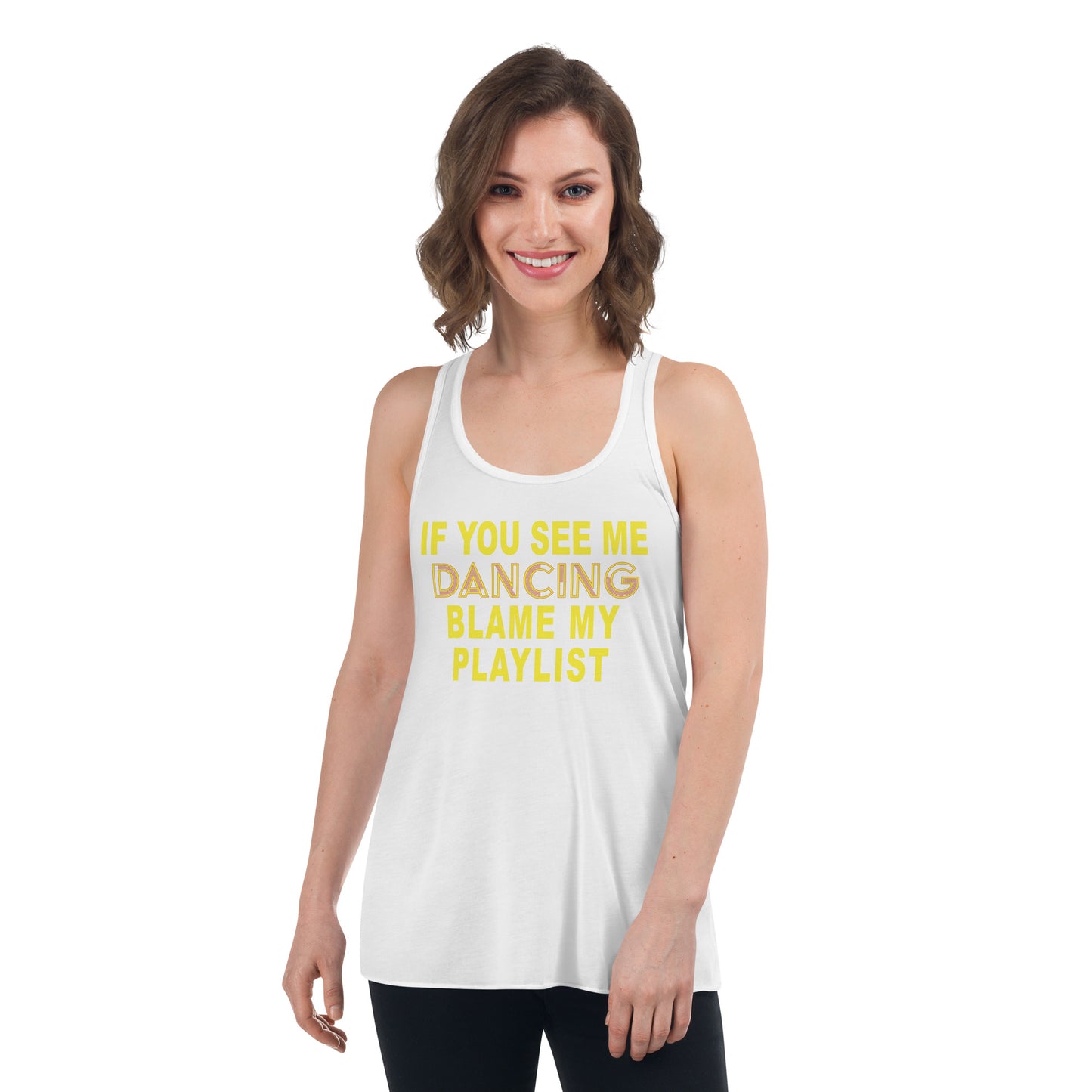 Gym Quote Women's Flowy Racerback Tank