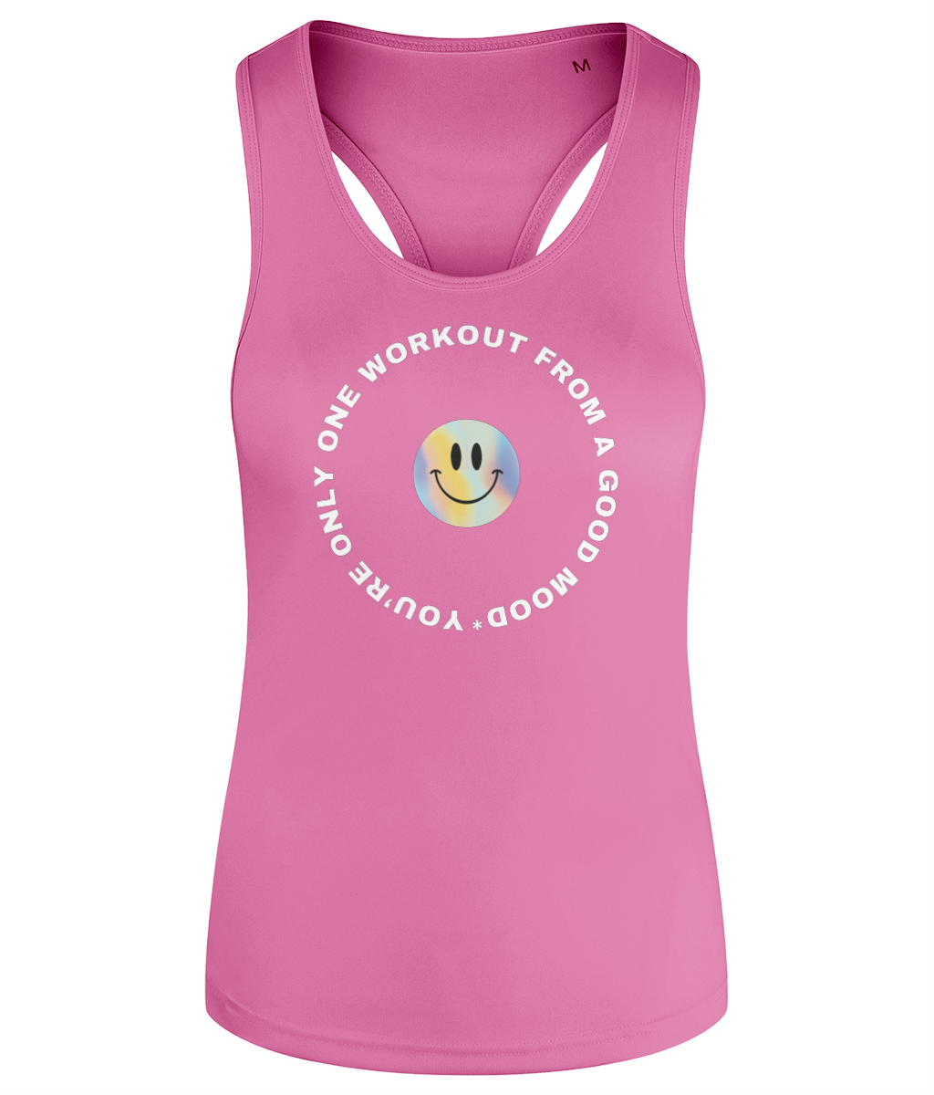 Workout Quote Women's Racerback Tank Top Vest