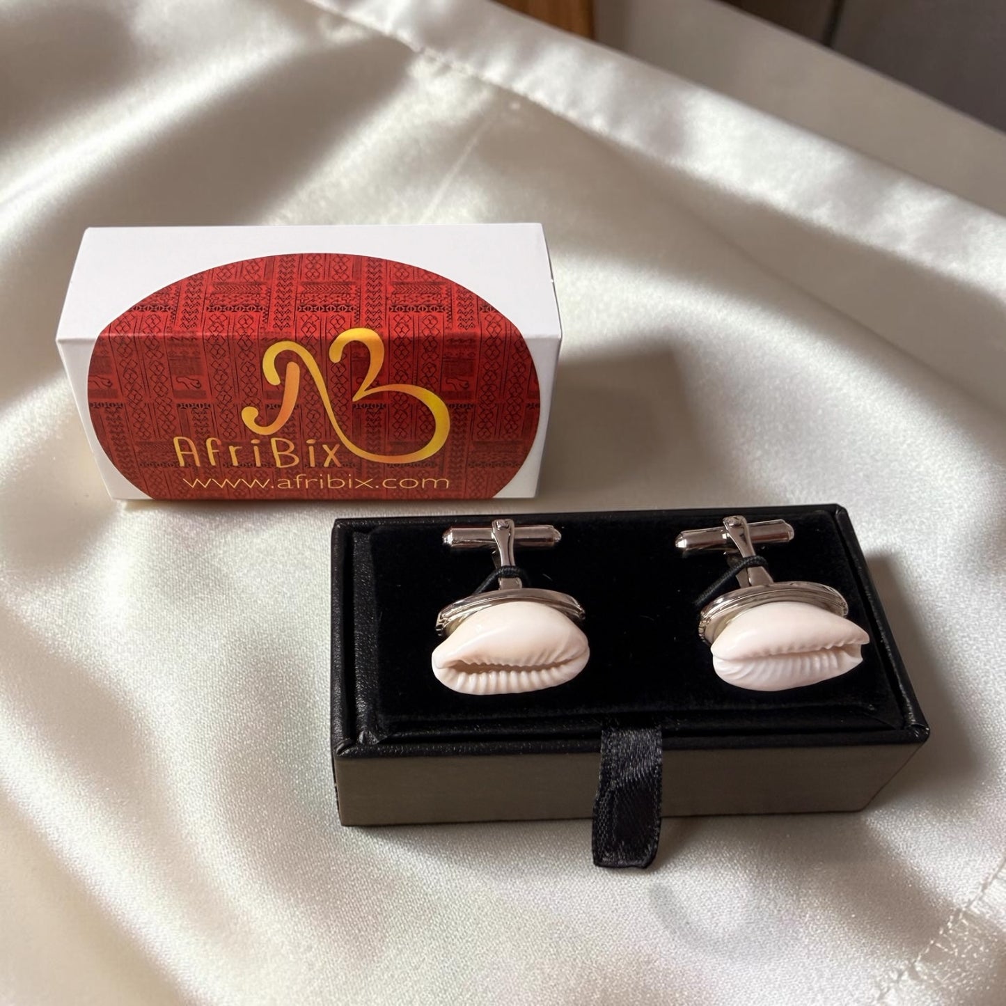 Cowrie Silver Cufflinks