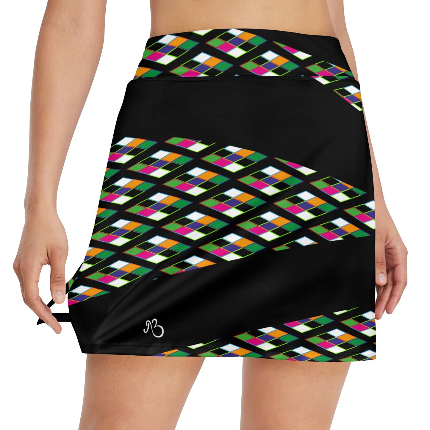 Heritage Print Tennis and Golf Women's Sports Skort Skirt with Pocket