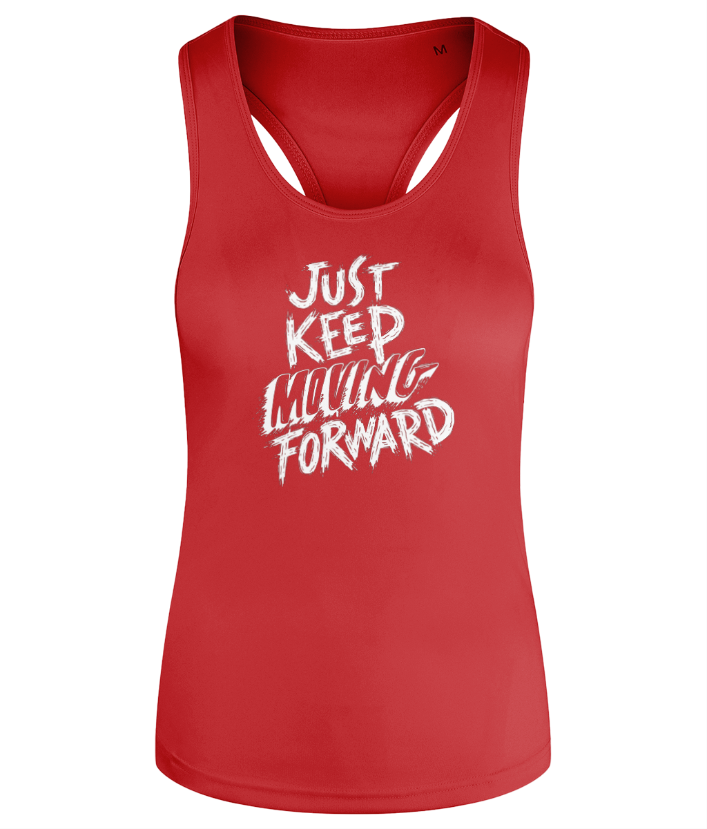 Gym Quote Women's Racerback Tank Top Vest - Keep Moving