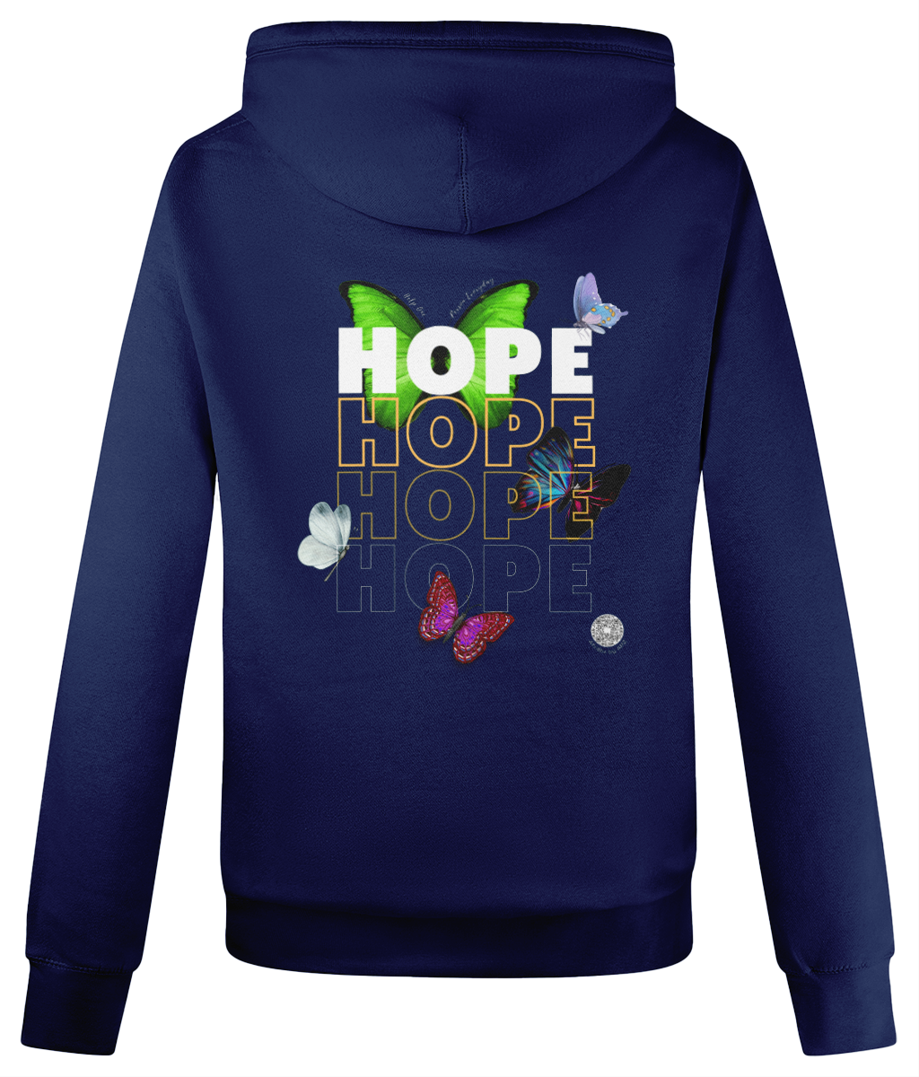 HOPE Unisex Cross Neck Hoodie