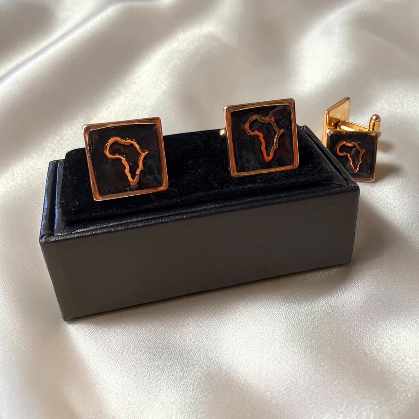 Map of Africa Gold Cufflinks