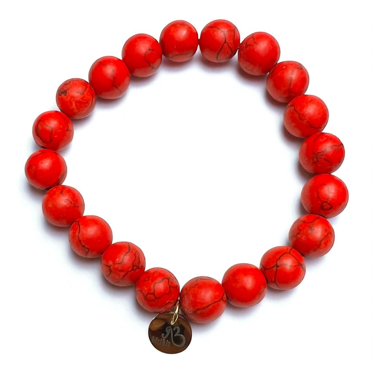 Red Jasper Elastic Bracelet Set