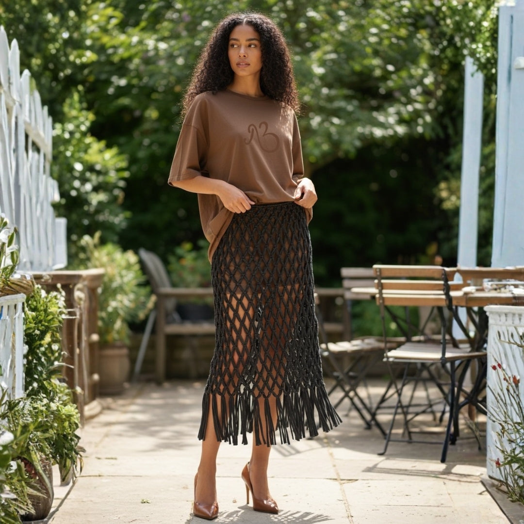 Adaobi Net Skirt and Dress 2-in-1 Outfit