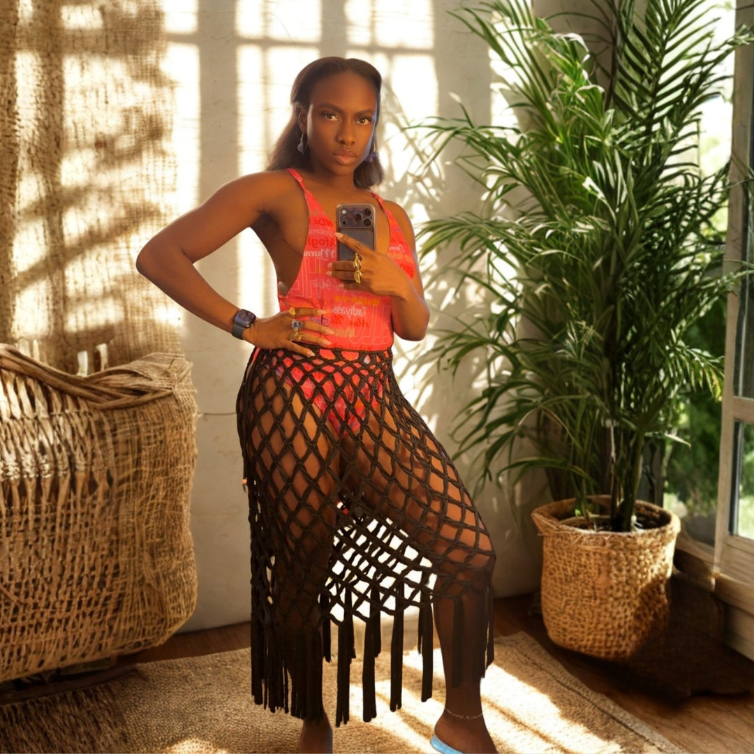 Adaobi Net Skirt and Dress 2-in-1 Outfit