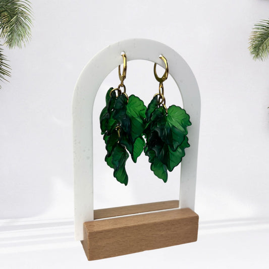 Green Leaves in Bloom Daily Earring
