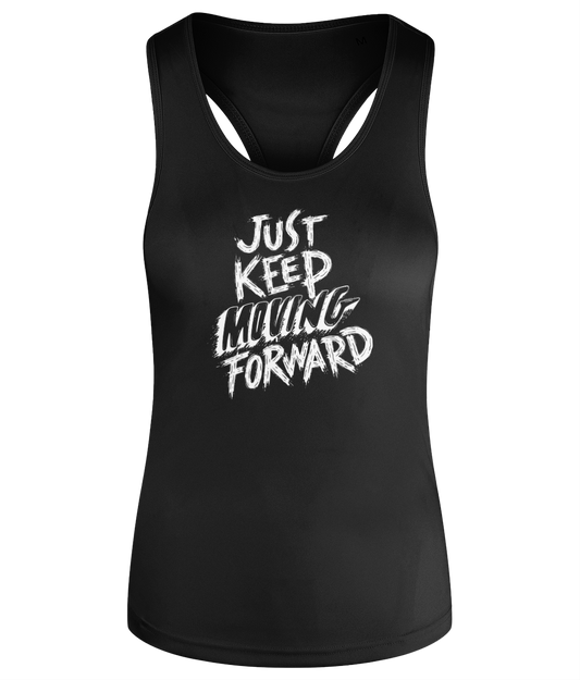 Gym Quote Women's Racerback Tank Top Vest - Keep Moving