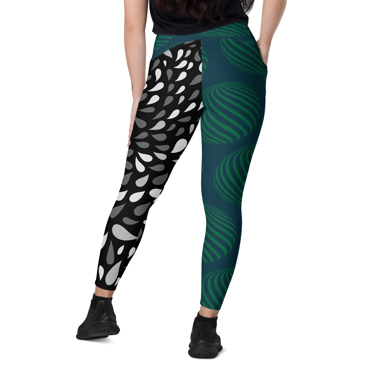 Collage High-waist Crossover leggings with pockets