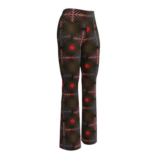 AfriBix Ankara High Waist Flare leggings