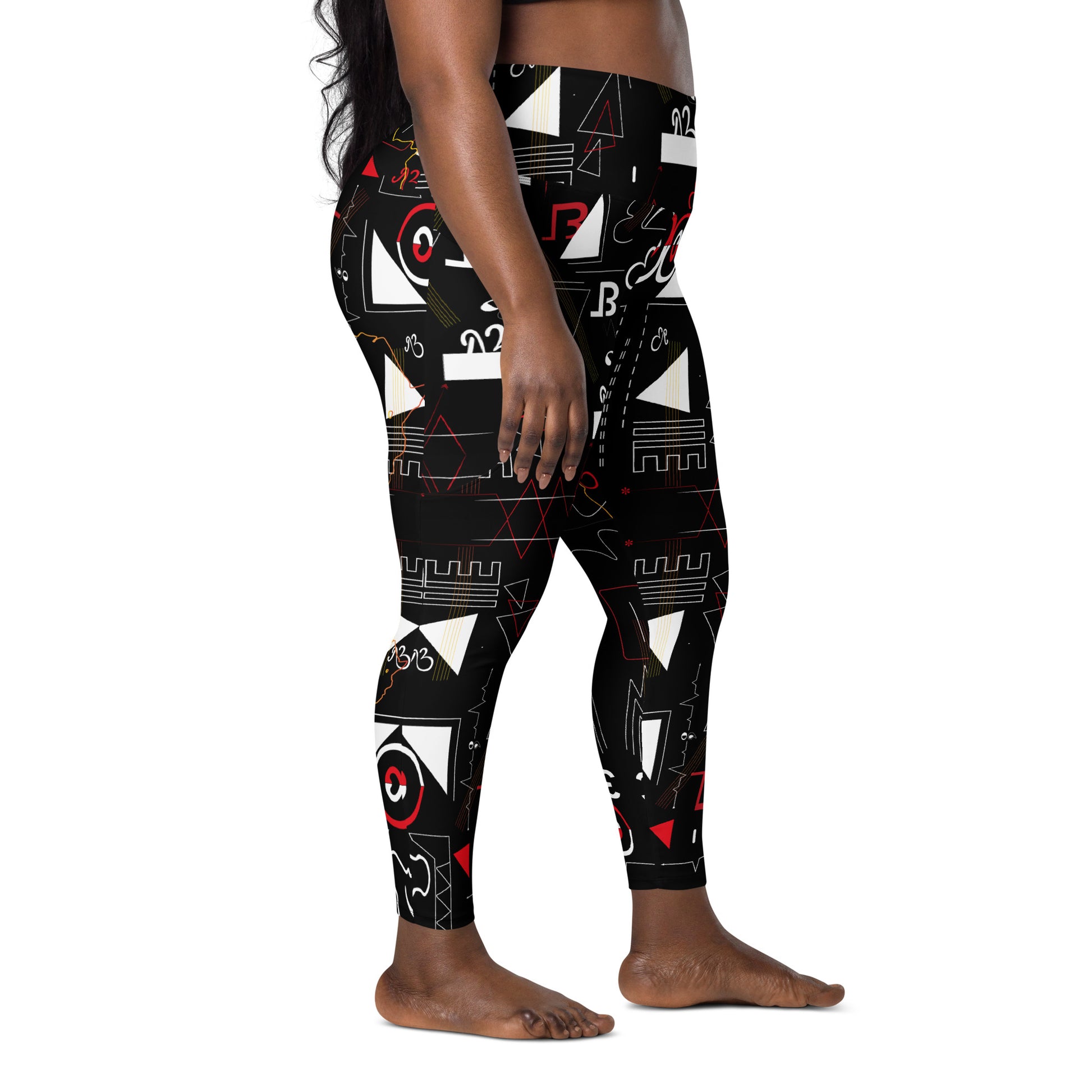 afroinspired black ankara womens leggings