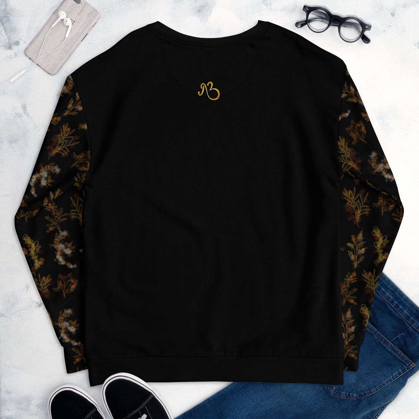 AfriBix Heritage Fusion Floral Print Unisex Sweatshirt