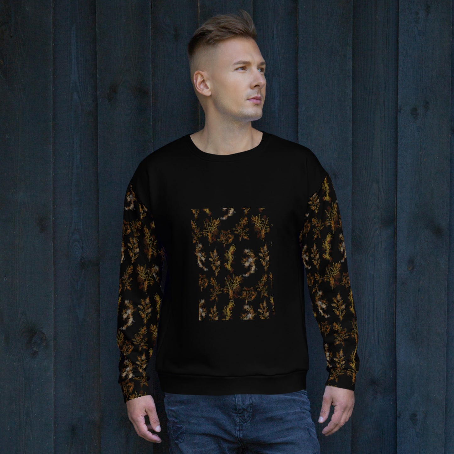 AfriBix Heritage Fusion Floral Print Unisex Sweatshirt