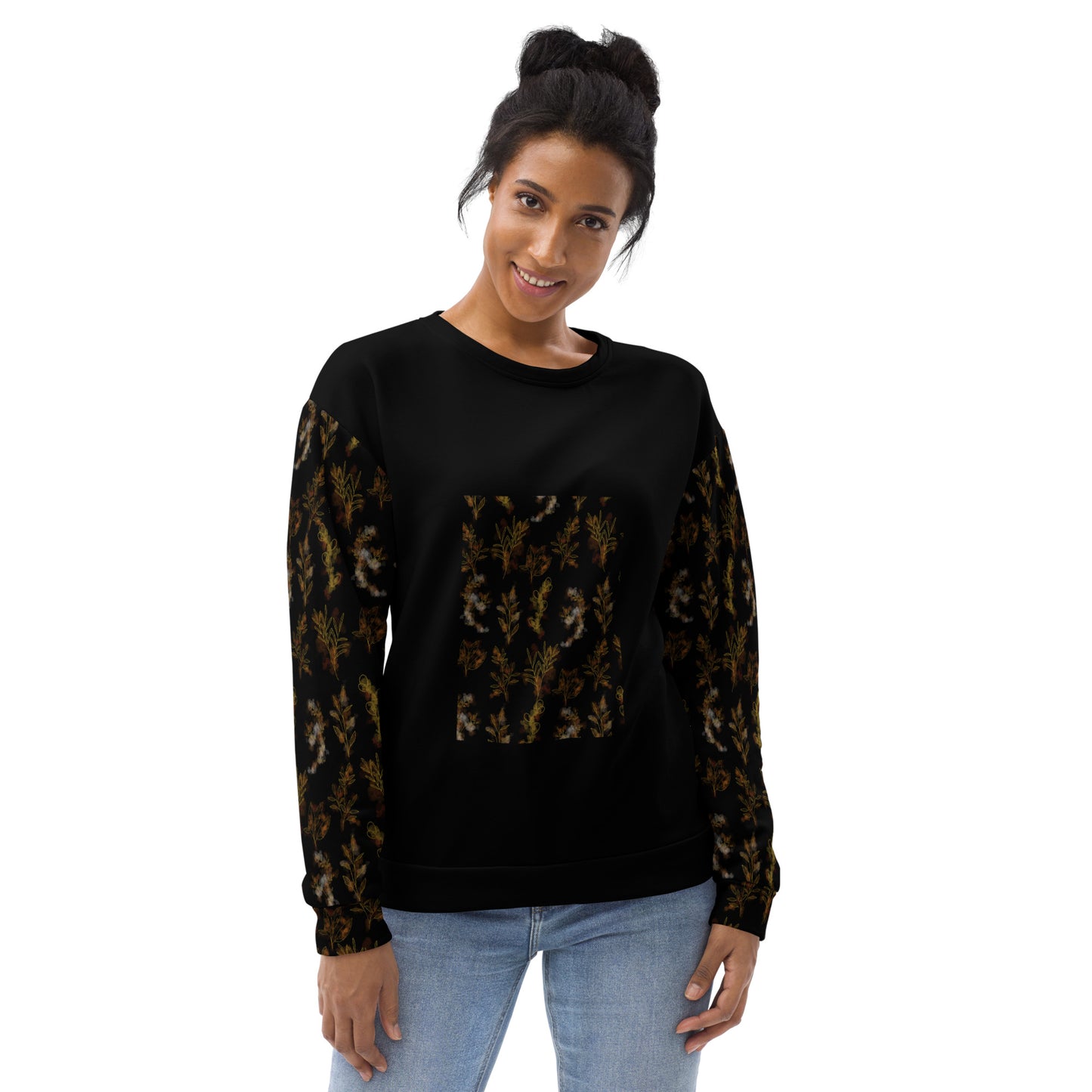 AfriBix Heritage Fusion Floral Print Unisex Sweatshirt